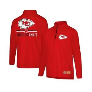 Ultra Game Youth NFL Kansas City Chiefs Quarter Zip Pullover Red Size 14-16 NEW